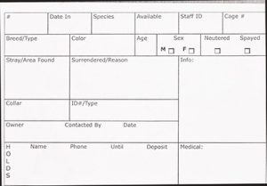 kennel i d card